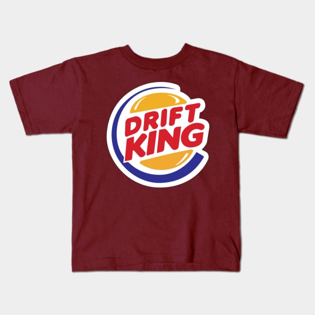 Drift King Kids T-Shirt by speedsam